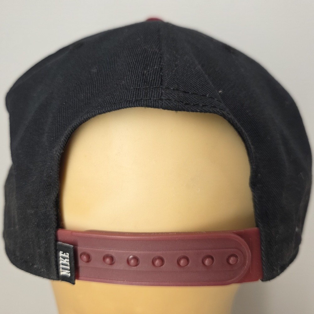 Vintage Nike Hat Cap Snap Back Black Red Swoosh Baseball World Class Athletes - Picture 10 of 14